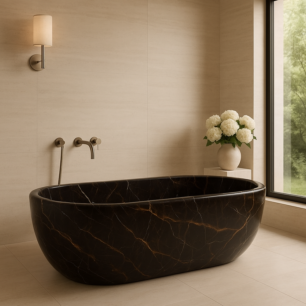 Black & Gold Bathtub