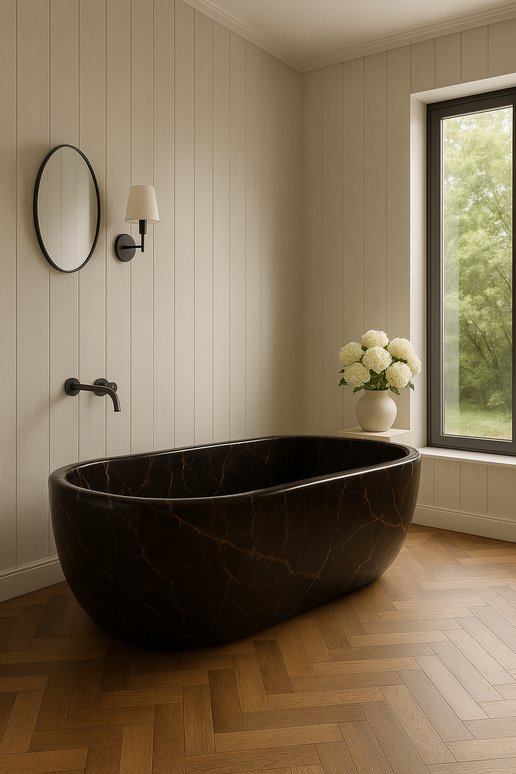 Black & Gold Bathtub