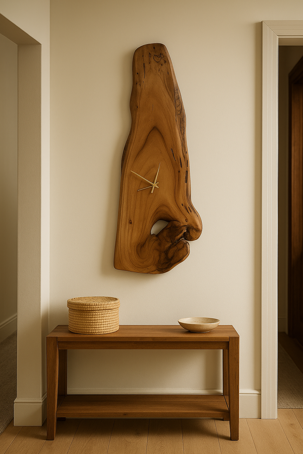 Forest Ridge Solid Wood Clock