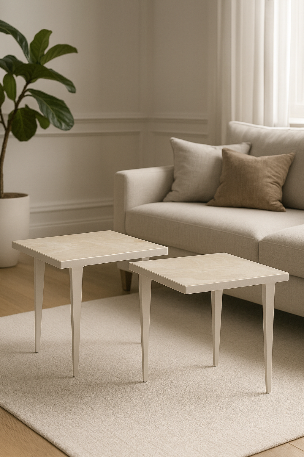 Luna Onyx Side Tables