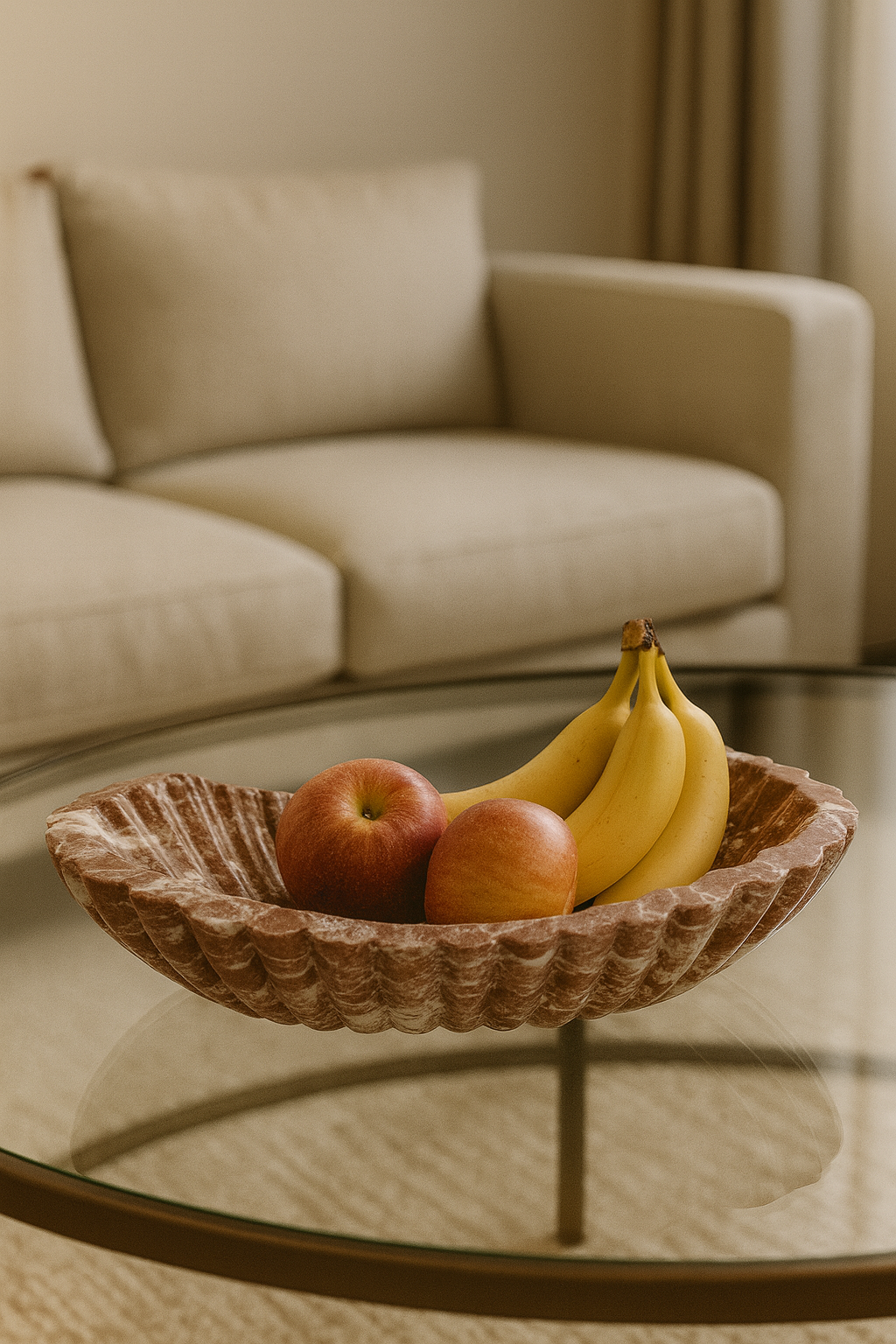 Crimson Shell Bowl