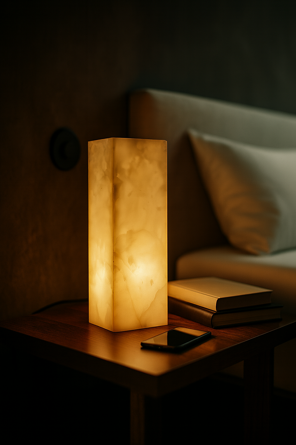 Dune Light Onyx Lamp