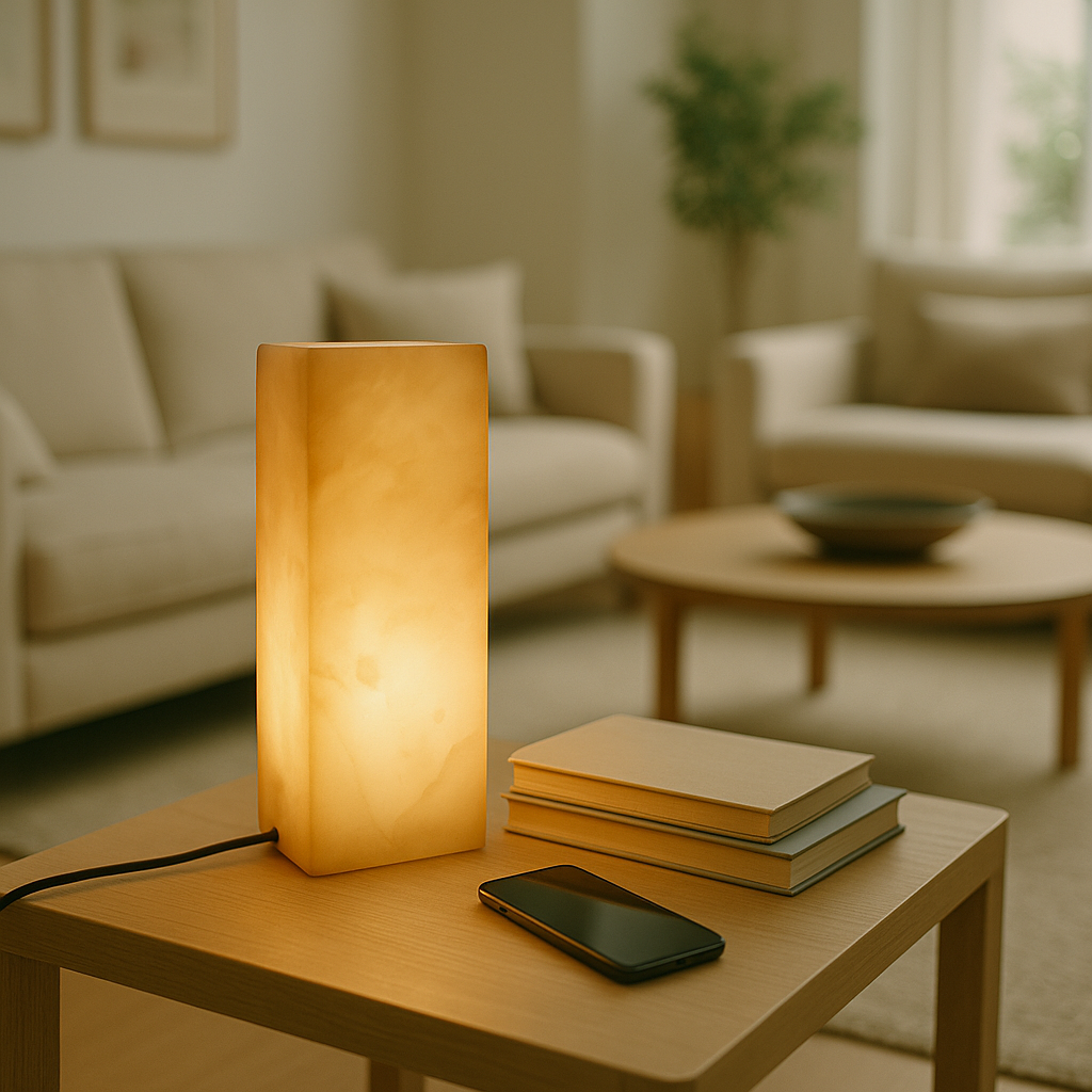 Dune Light Onyx Lamp