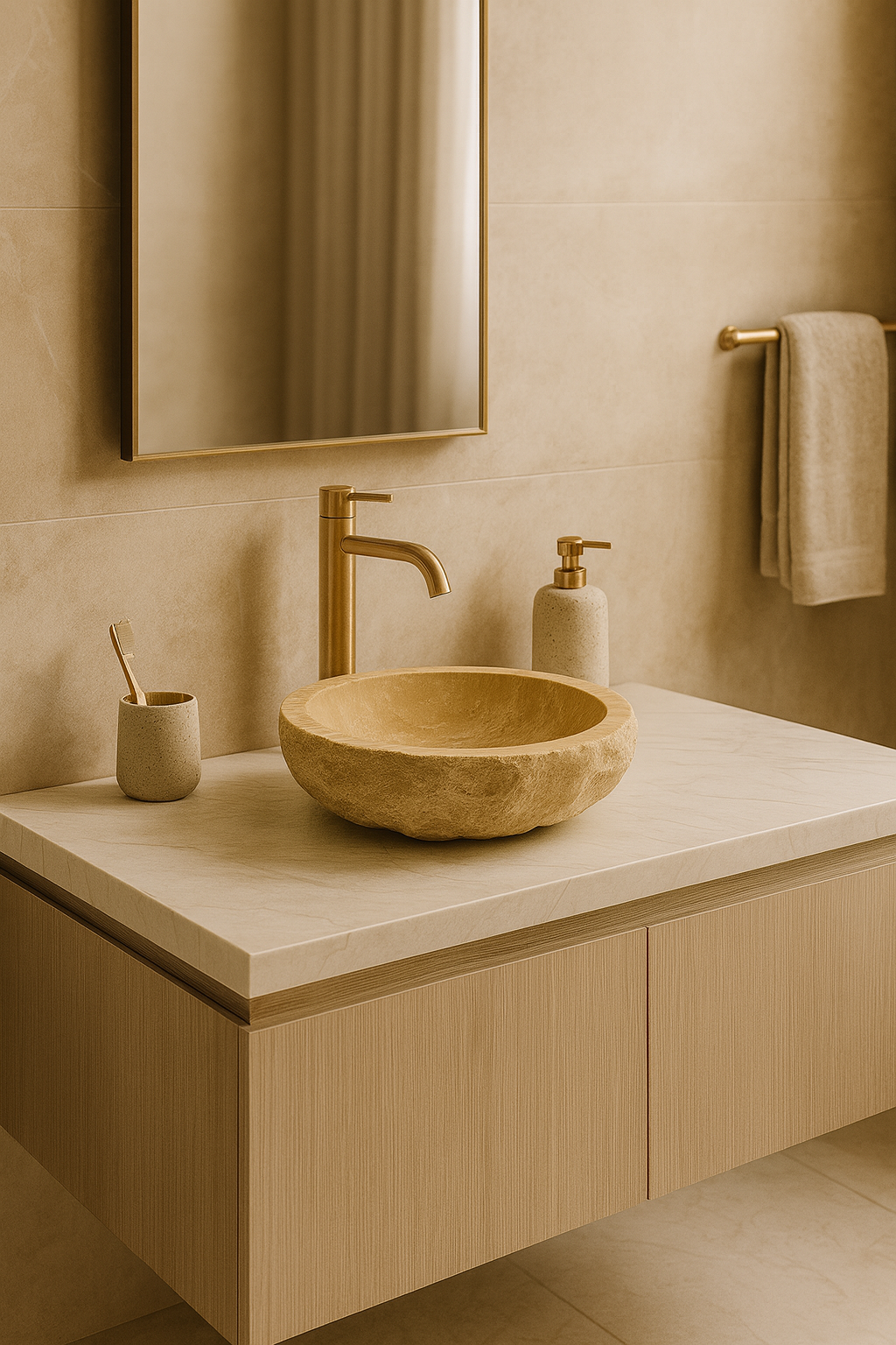 Travertine Sink (Rough Finish)