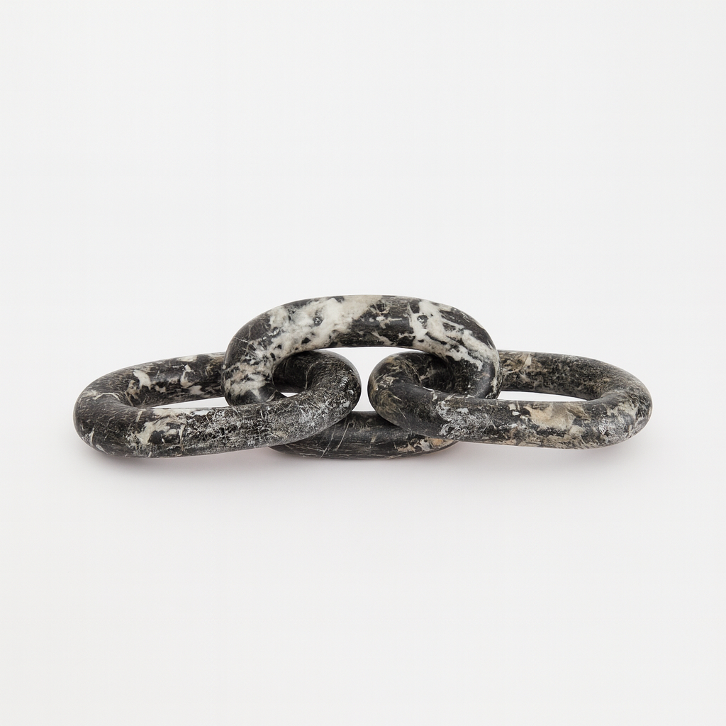 3 Link Chain (Black Marble)