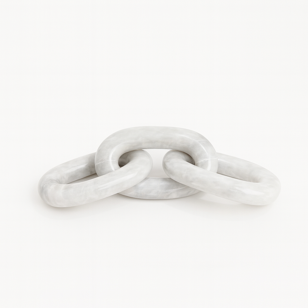 3 Link Chain (White Marble)