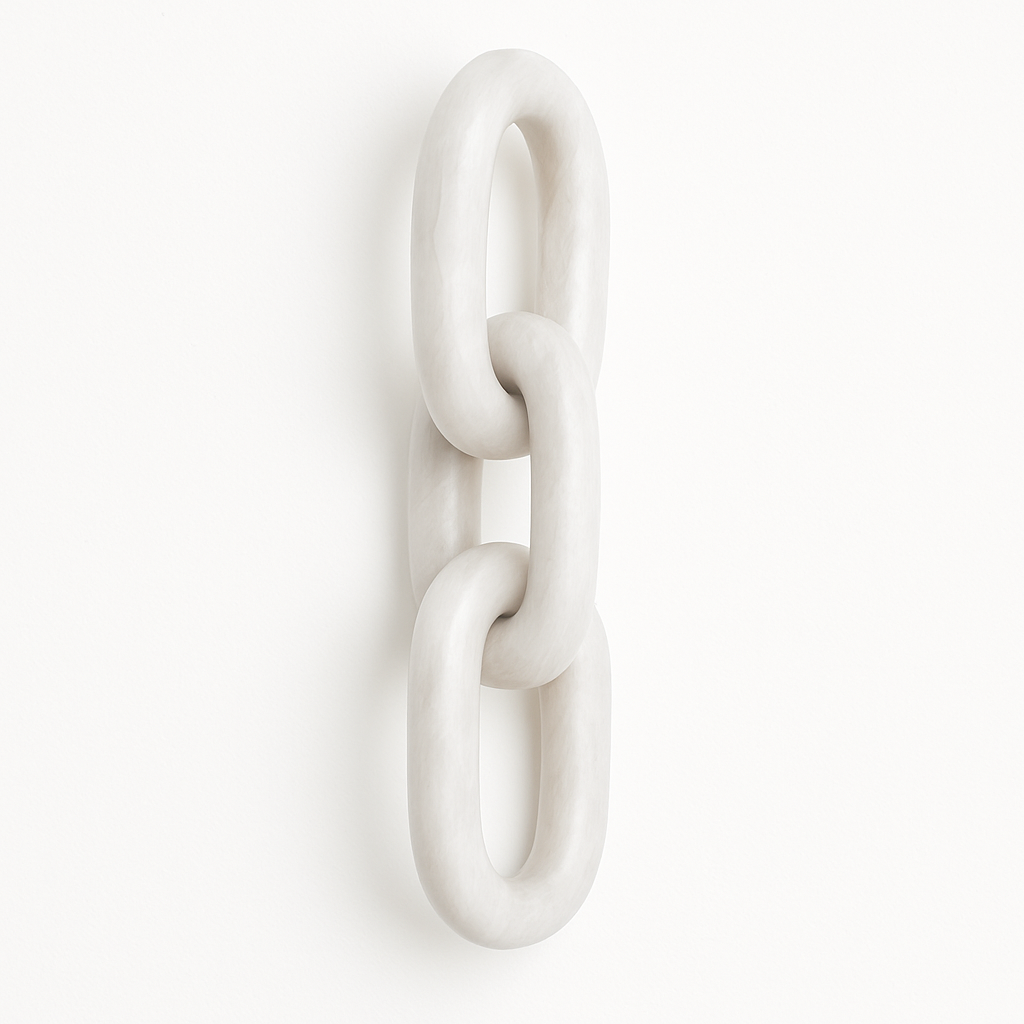 3 Link Chain (White Marble)