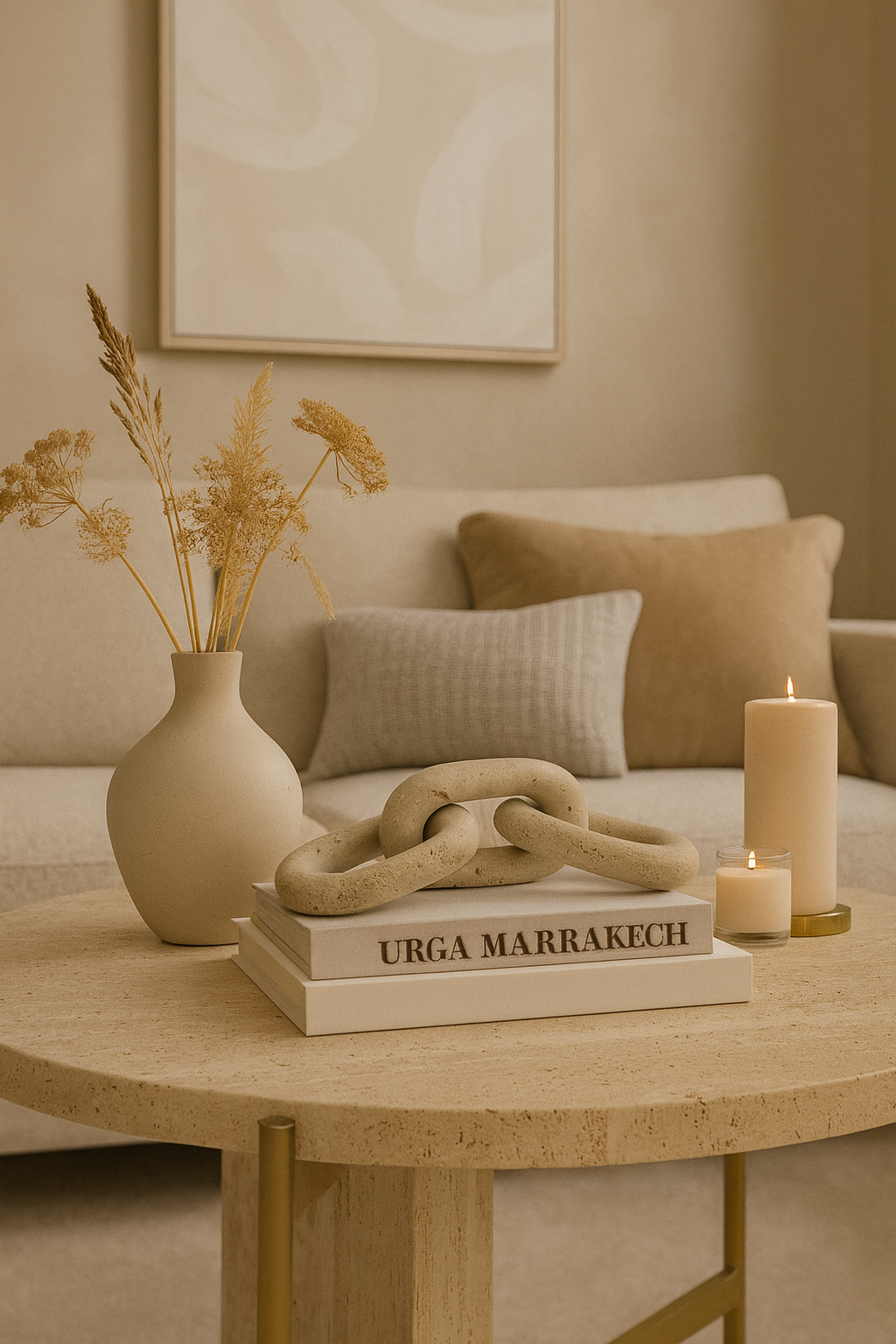 3 Link Chain (Travertine)