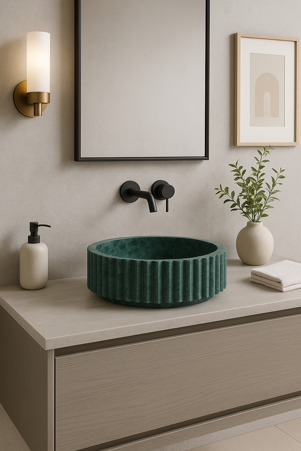 Jungle Green Sink