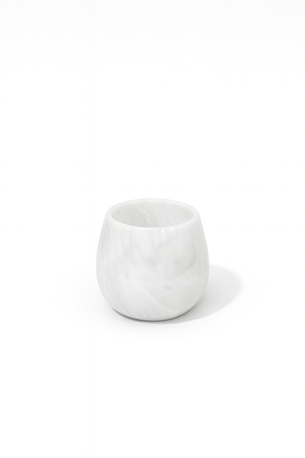 Q Tip Holder (White Marble)