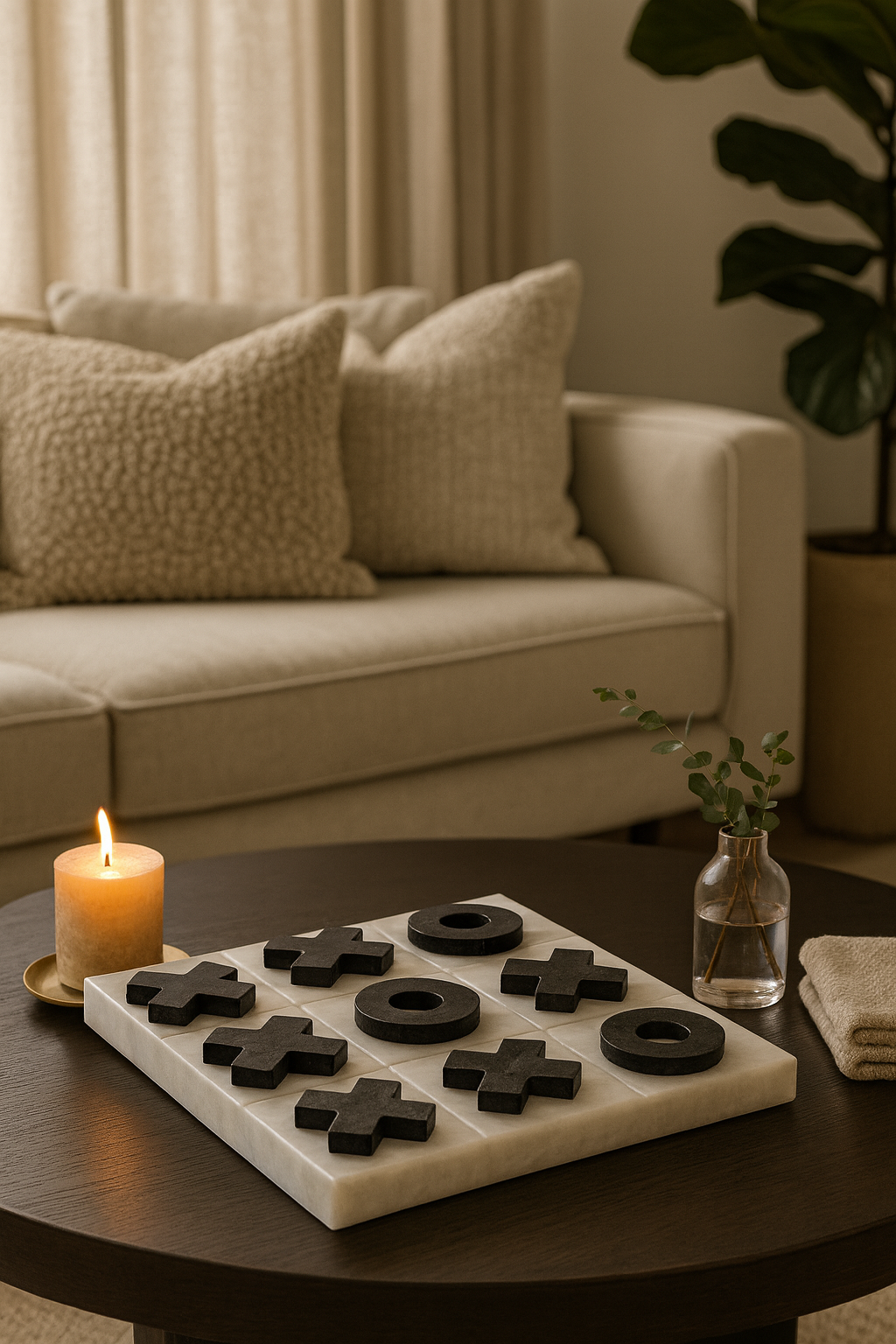 Tic Tac Toe (White & Black)