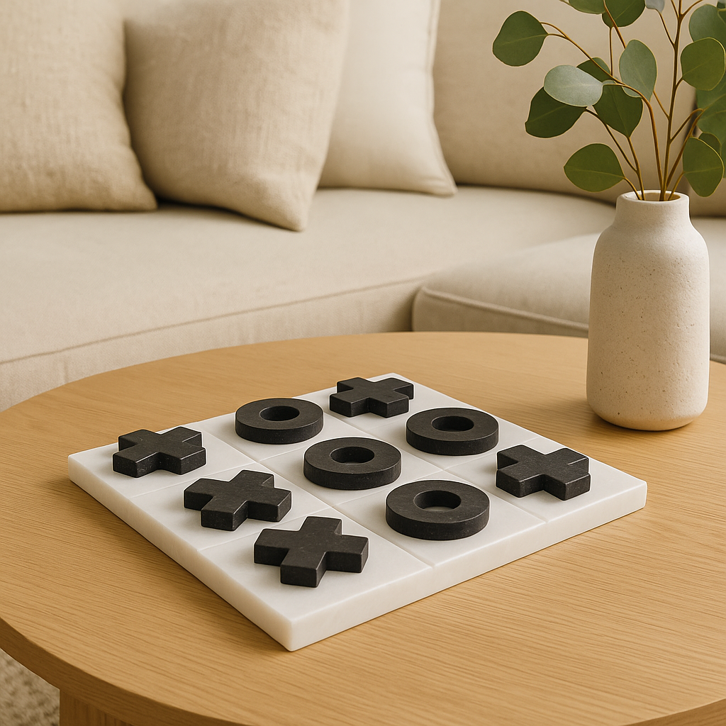 Tic Tac Toe (White & Black)