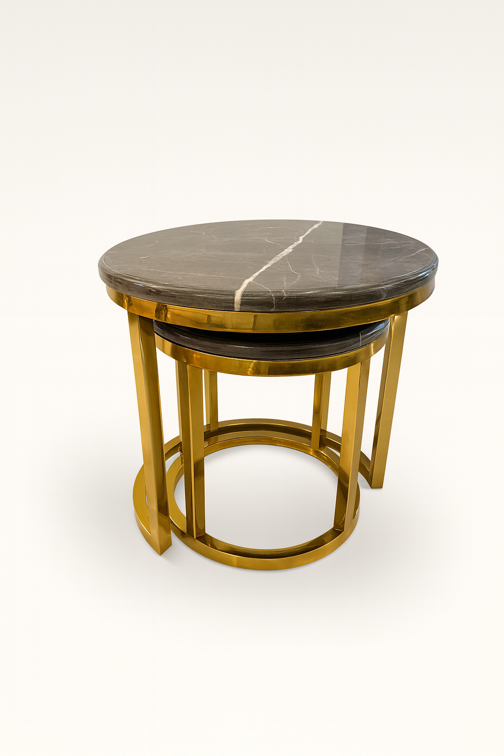 Coffee Brown Nesting Table (Set of 2)