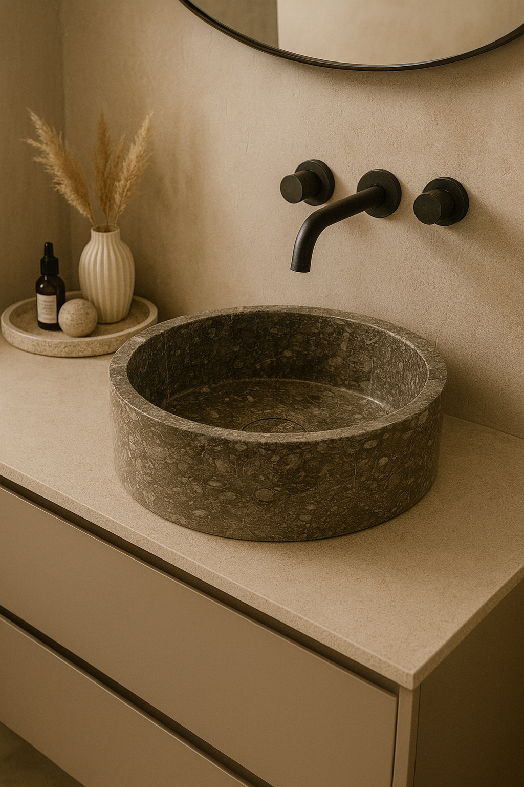 Oceanic Marble Sink