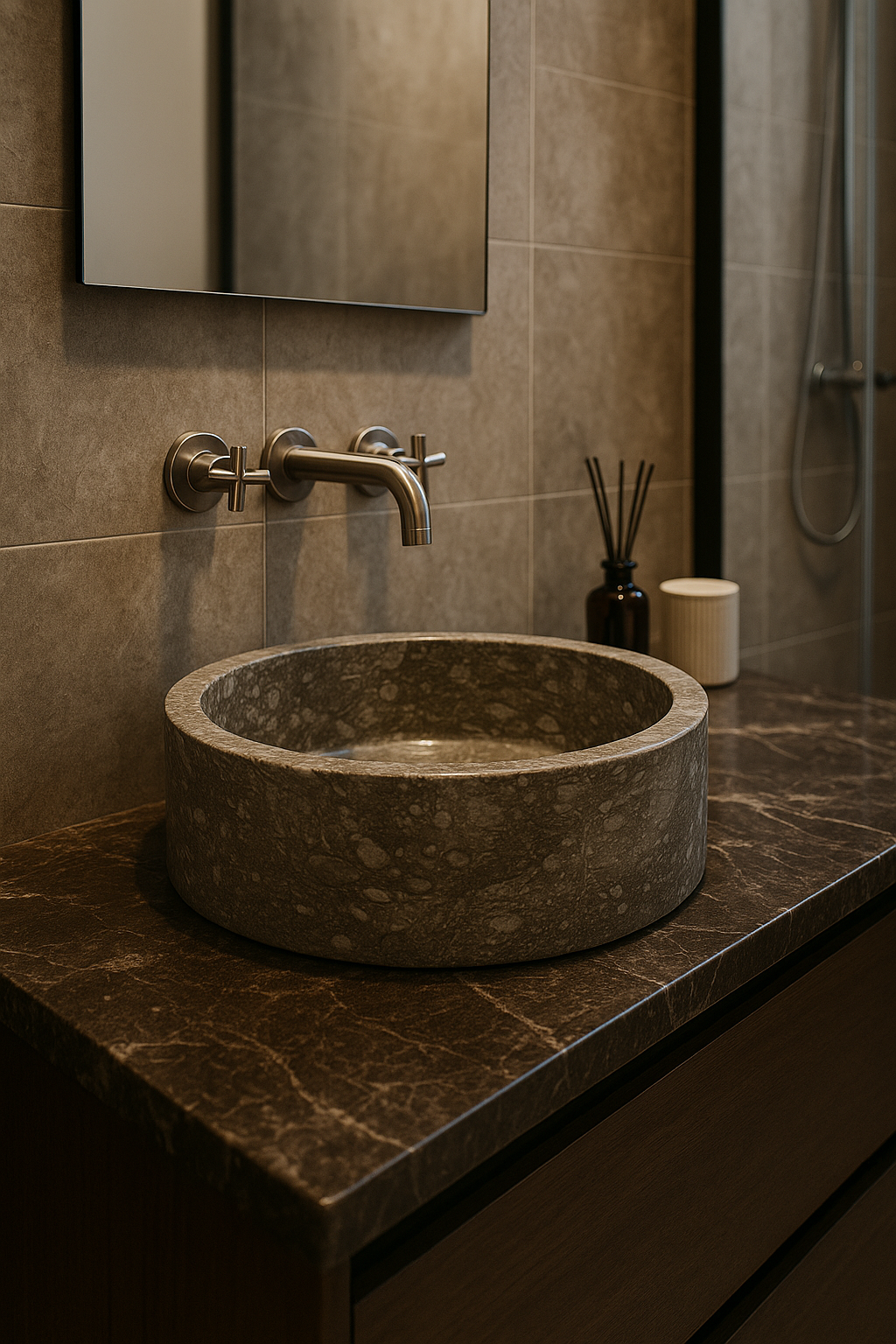 Oceanic Marble Sink