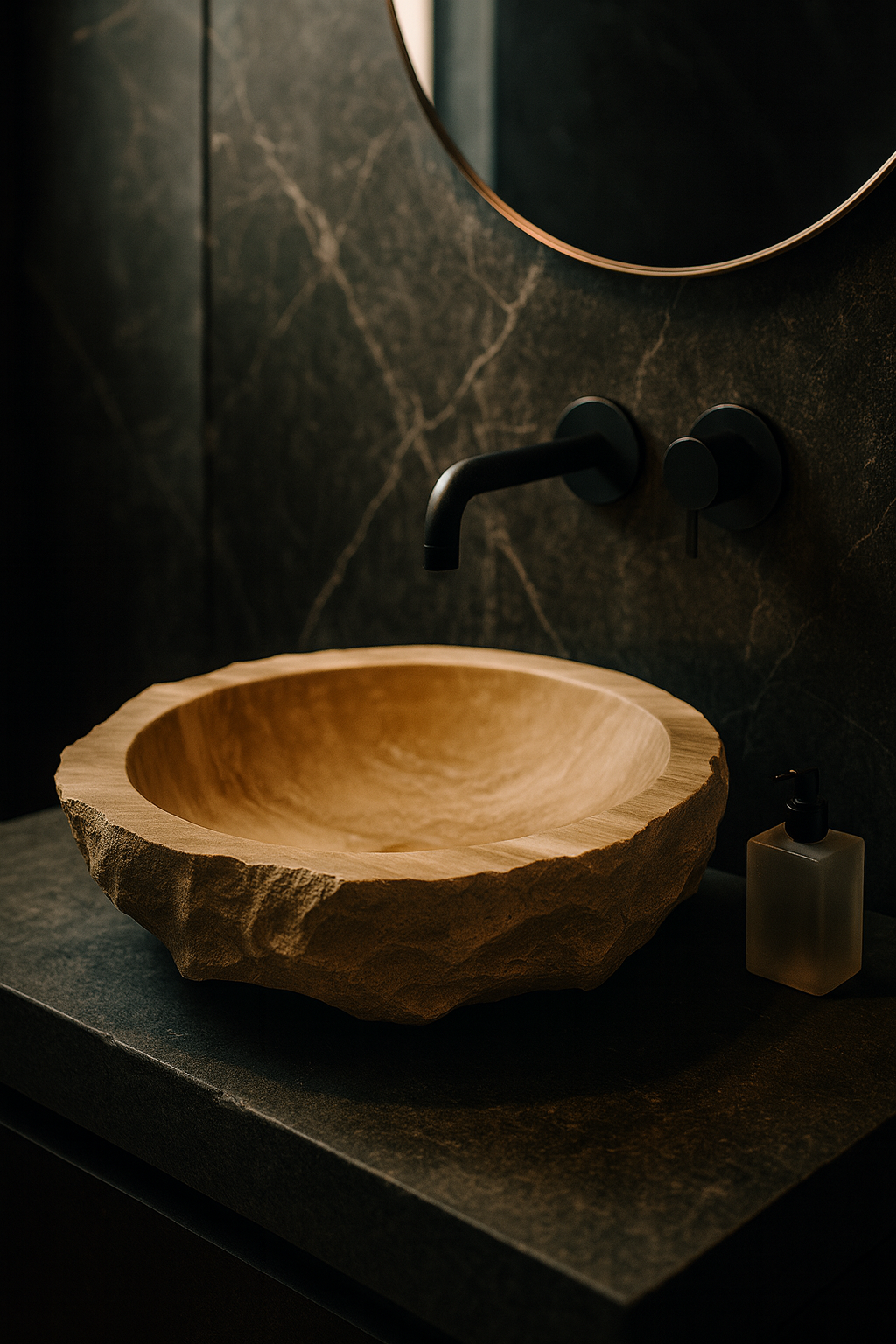 Travertine Sink (Rough Finish)