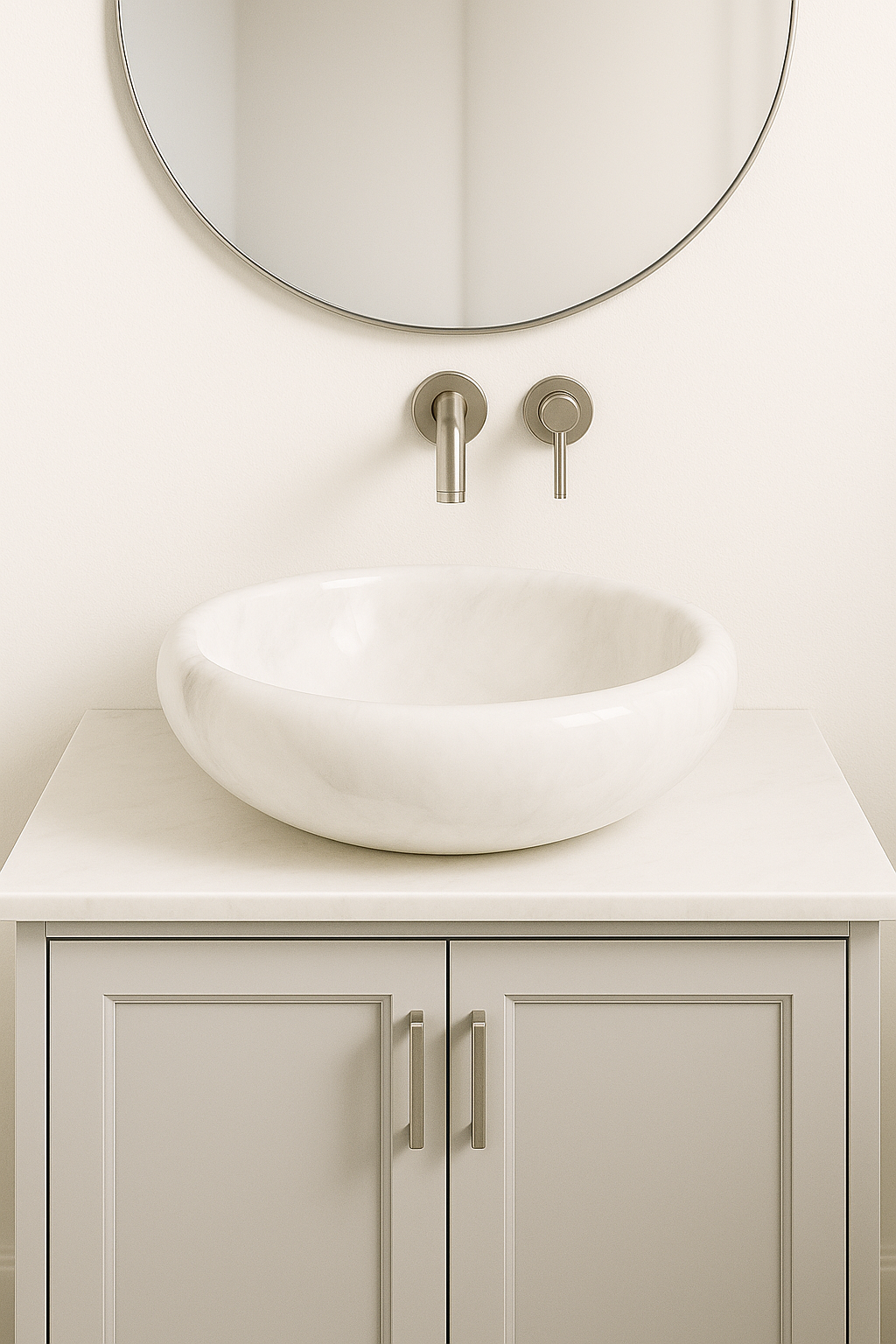 White Marble Sink
