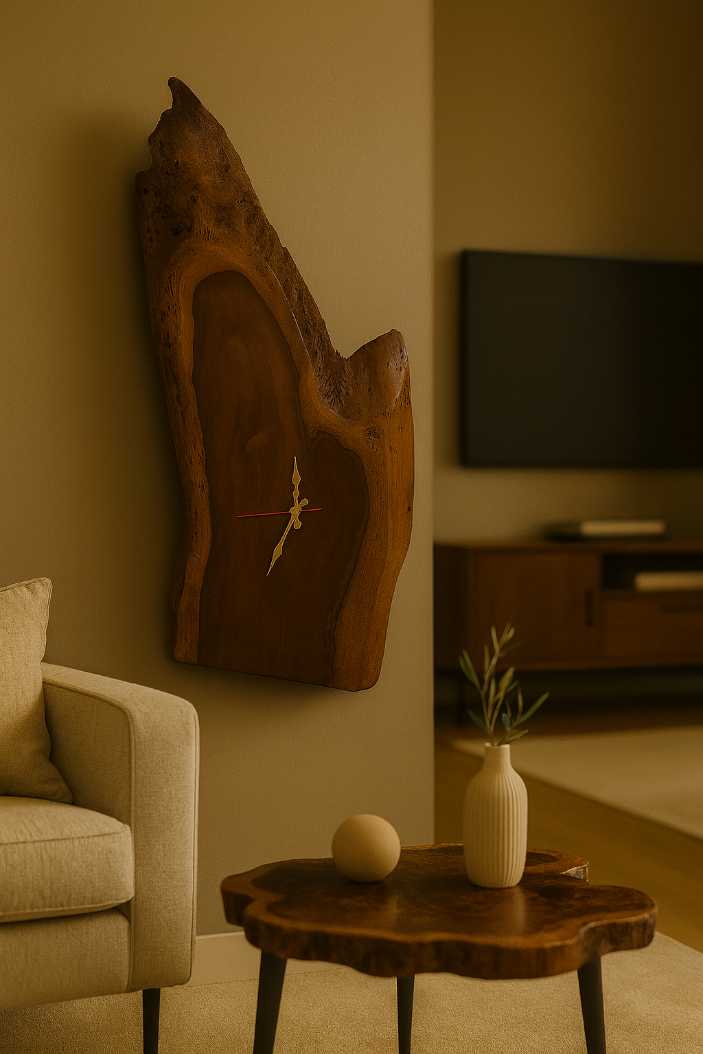 Solid Wood Clock
