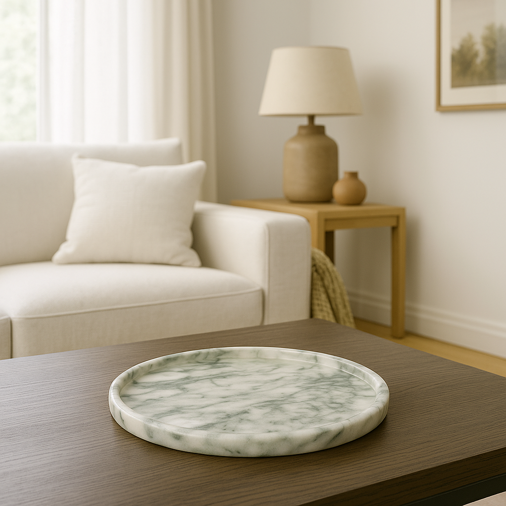Calacatta Marble Tray (Round)