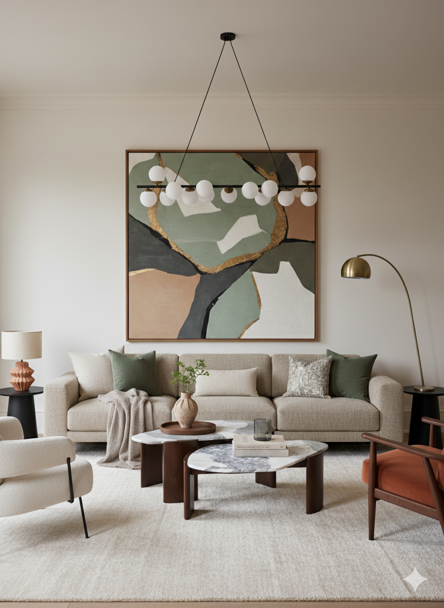 Bianco Mosaic Nesting Table