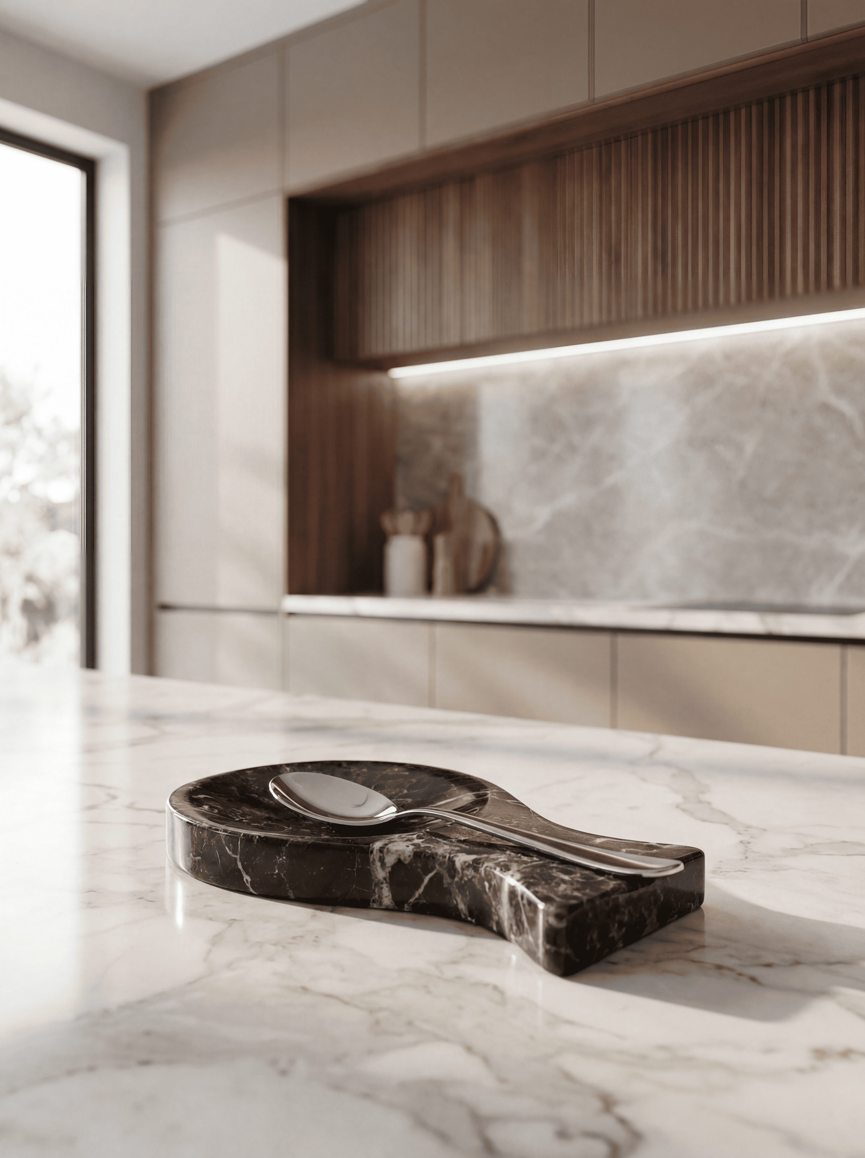 Spoon Rest (Black Zebra)